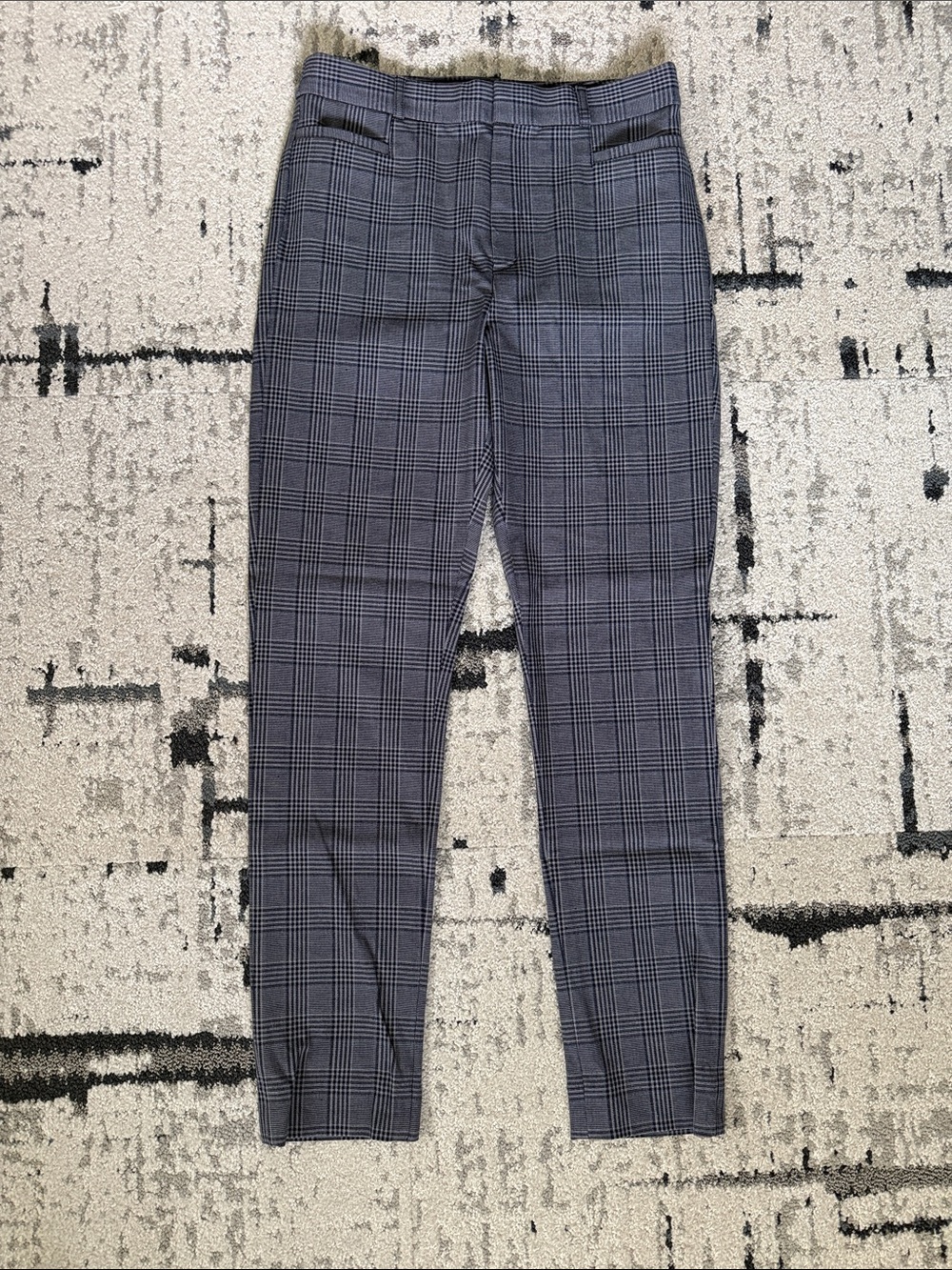Banana Republic Gray Plaid Tailored Pants